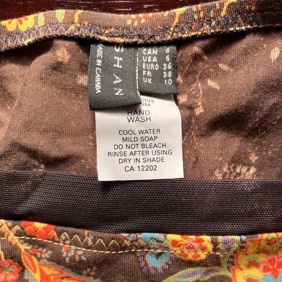 NEW SHAN BROWN FLORAL BIKINI - Picture 9 of 16